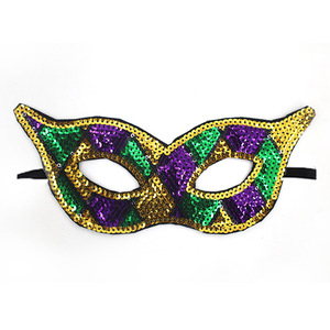 <span class=keywords><strong>Masque</strong></span> à paillettes de mascarade de carnaval pour les accessoires de mascarade de visage de paillettes de fête de Mardi Gras - Product Image 6