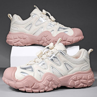 Chaussures décontractées unisexes respirantes en maille avec lacets élastiques à libération rapide, protection du bout du pied et antidérapantes
