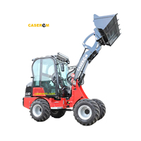 Minicargadora CASEREM 4WD para Uso Doméstico, 18.2kW, Motor Diésel Eaton, Hidráulica Euro5, 1 Año de Garantía, Cucharón de Giro Corto