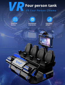Manège de divertissement Simulateur de réalité virtuelle 9D Machine de jeu d'arcade 9D <span class=keywords><strong>Vr</strong></span> 4 places - Product Image 1