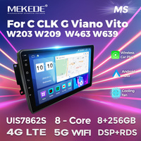 MEKEDE-Radio con GPS para coche, dispositivo con Android 12, 8 núcleos, 8, 256GB, IPS, DSP, 2 dines, 4G/WIFI, para Benz C, CLK, G, Viano, Vito, W203, W209, W463, W639