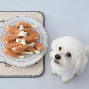 Snacks Dentales de Carne para Perros Bajos en Grasa, Altos en Proteínas, Ricos en Nutrientes, con <span class=keywords><strong>Pollo</strong></span> y Hueso de Calcio - Product Image 1