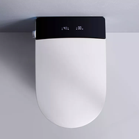 Nouvelle chasse d'eau automatique toilette intelligente une pièce WC veilleuse montée au sol bol allongé commode de salle de bain intelligente matériau en céramique