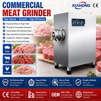 Hachoir à viande commercial JR-100 5,5 kW 500 kg/h avec plaque de couteaux de 100 mm et plaque à trous de 3-10 mm
