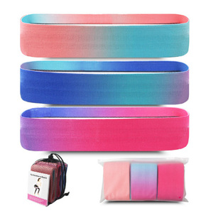 Ensemble de bandes de résistance pour les fessiers et les hanches, en tissu, 3 niveaux de résistance, dégradé personnalisé - Product Image 6