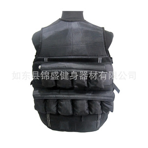 Gilet lesté en nylon réglable fabriqué en usine, chemise de fitness et de course à pied tendance avec un design lesté confortable - Product Image 3