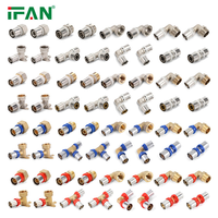 Conector de Tubería PEX de Suministro Directo IFAN, Accesorios de Plomería PEX, Conector de Presión de Latón PEX de 16-32 mm
