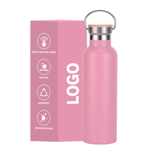 Bouteille d'eau isotherme en acier inoxydable à col étroit, format slim, pour porte-gobelet de voiture, 500ml 750ml 1000ml, vente en gros OEM - Product Image 1