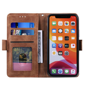 Funda de teléfono de cuero con tapa, directa de fábrica, con correas - Product Image 2