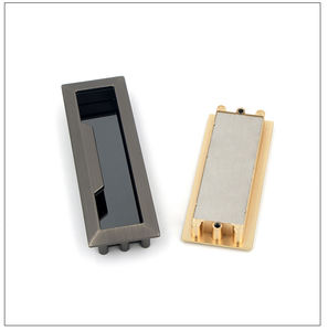 Tiradores de dedo de cajón de armario empotrado oculto tiradores de puerta de Granero corrediza de bolsillo de montaje empotrado Rectangular manijas OEM ODM moderno - Product Image 4