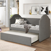 Sofá cama Convertible de esquina, mueble Convertible con almacenamiento, litera de madera elástica, diseño moderno para habitación, cajón de dormitorio