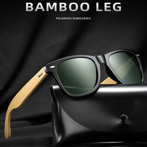 2024 Fashion Handmade Ce Uv400 <strong>Sunglasses</strong> Square Craved Retro Stylish Colorful Customize Mens Bamboo Wooden Shades <strong>Sunglasses</strong> - Product Image 4