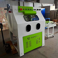 Cabine de sablage à vapeur d'eau en acier inoxydable certifiée CE, machine de sablage sans poussière à moteur, longue durée de vie