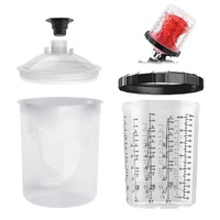 Système de gobelets à peinture jetables en PP de 650 ml pour pistolets de pulvérisation automobiles (SATA/DeVilbiss/IWATA)