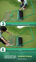 Máquina Recogedora de Pelotas de Golf PGM Modelo JQQ003 con Capacidad para 700 Pelotas, Suministros para Campos de Práctica, 13 Canales, Empujada a Mano, Hecha en China