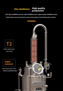 304 acier inoxydable pur cuivre huile essentielle pure <span class=keywords><strong>rosée</strong></span> Machine whisky <span class=keywords><strong>vin</strong></span> brasseur équipement de Distillation - Product Image 6