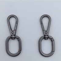 Mousquetons à ressort à double ouverture avec fermoir pivotant et fermoir à griffe de homard pour accessoires de fabrication de porte-clés, cordons et bijoux DIY