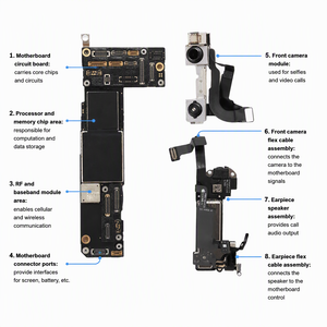 Mejor <span class=keywords><strong>Precio</strong></span> Placa Base Original Desbloqueada para <span class=keywords><strong>iPhone</strong></span> <span class=keywords><strong>12</strong></span> <span class=keywords><strong>64GB</strong></span> Versión Estadounidense Nano SIM E-SIM con Face ID, 100% Probada - Product Image 3