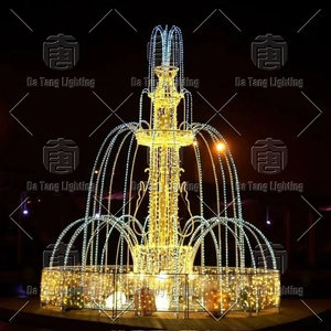 Christmas Fountain Motif Light with LED Water Effect for Outdoor Holiday Landscape Decoration - Product Image 4