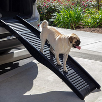Rampe pour chien Pawise, portable, légère, pliable, en plastique, antidérapante, rampe pliable pour animaux de compagnie, rampe pour véhicule, marche, escalier, échelle pour voiture, SUV, camion