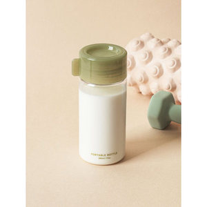 ขวดใส่เครื่องดื่มพลาสติกสีเขียวใสขนาด380มล. - Product Image 1