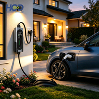 Nouvelle borne de recharge AC pour véhicules électriques HCD 3,5 kW 7 kW 11 kW 22 kW Type 2, station de charge rapide portable murale pour la maison, 16 A 32 A Niveau 2, entrée 230 V-400 V