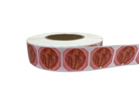 Etiqueta Adhesiva para Envasado de Uvas, de PET, Irregular, Autoadhesiva, Impermeable, de Grado Alimenticio, Fuerte Adhesión, Impresión Personalizada, Precio de Fábrica