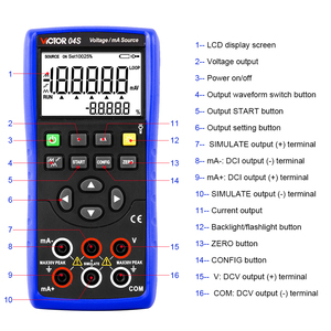 VICTOR RuoShui 04S Fuente de Voltaje/mA Digital de Alta Precisión, Salida de Voltaje de 10V, Simulador de Corriente de 30mA, Calibrador con Precisión del 0.05% - Product Image 5