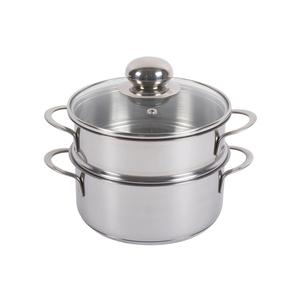 KARL KRGER หม้อนึ่งสแตนเลส 3.6 ลิตร 20 ซม. พร้อมฝาปิดสำหรับมันฝรั่งและผัก - Product Image 1