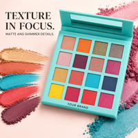 Palette d'ombres à paupières colorées longue tenue en gros pour un look naturel avec service de marque privée personnalisée