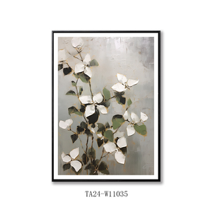 Pintura abstracta de flores, imagen artística impresa en lienzo, marcos de pared personalizados, decoración del hogar, sala de estar - Product Image 6