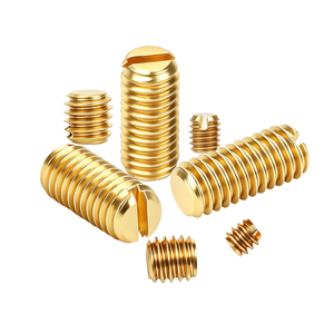 Juego de tornillos de fijación hexagonales de punta plana de latón de alta calidad M2-M10, tamaños completos en stock, fácil para platear, pasivar y roscar con precisión. - Product Image 1