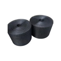 Grillage anti-oiseaux et anti-nuisibles pour panneaux solaires en HDPE de 8 pouces avec trous de 1/2 pouce, revêtement PVC noir
