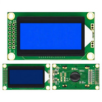 Écran LCD personnalisé 0802 16 broches Affichage 8x2 caractères Module LCD bleu