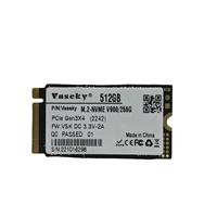 فسكي M.2 PCIE NVME SSD عالية السرعة 2242 2280 256G 512G 1TB SSD للكمبيوتر المكتبي والكمبيوتر المحمول قرص الحالة الصلبة M.2 Nvme SSD 1TB