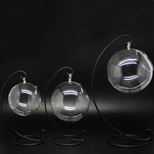 Juego de candelabros de vidrio alto de alta calidad de 3 tamaños portavelas de vidrio para restaurante candelabro alto artesanías de vidrio