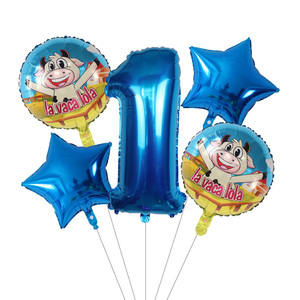 Globos de Helio de 18 Pulgadas con Diseño de Animales de Granja de Dibujos Animados, <span class=keywords><strong>Lola</strong></span> <span class=keywords><strong>la</strong></span> <span class=keywords><strong>Vaca</strong></span>, Decoraciones para Fiestas de Cumpleaños Infantiles y Baby Shower - Product Image 6