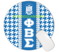 Yüksek Kaliteli Mouse Pad Chi Eta Phi Sorority Toptan Yuvarlak Şekilli Rahat Özel Kauçuk Mouse Pad Ofis İçin