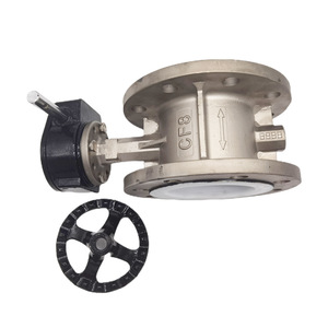 Guangdong Magnesium Special Stainless Steel Flange Butterfly Valve PTFE Lined Two Way Water Sealed Adjust OEM - Product Image 3