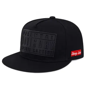 Fashion Baseball Snapback Cap Men and Women Flat Brim Hip Hop Hat Street Hats Letter 3d Printed Rubber Patch Gorras