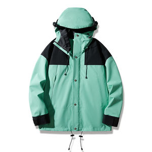 Chaqueta con capucha personalizada con logo, para primavera y otoño, diseño a juego para parejas, deportiva, para montañismo, actividades al aire libre, con bolsillos grandes. - Product Image 4