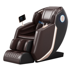 Massage <b>Chair</b> Home Use Electric <b>Zero</b> <b>Gravity</b> 3D Robotic Arm SL Guide Rail 31-60 Airbags Plug-In Black And Brown - Product Image 1