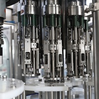 Automatique haute vitesse 10000bph bouteille en verre de 1 litre de vin vodka rinçage remplissage Ropp capsuleur T forme bouchant la machine