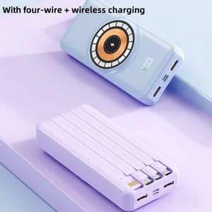 एलईडी डिस्प्ले माइक्रो यूएसबी इनपुट इंटरफ़ेस के साथ 30000mAh सुपर फास्ट चार्जिंग मैग्नेटिक सक्शन वायरलेस चार्जर - Product Image 6