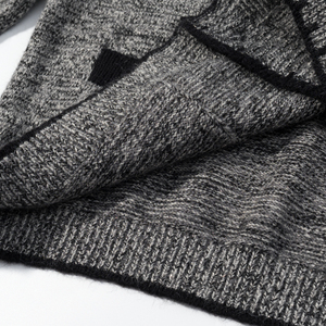 Cardigan da <span class=keywords><strong>Donna</strong></span> in <span class=keywords><strong>Maglia</strong></span> Grigio con Scollo a V, Monopetto, Maniche Lunghe, Stile Casual e alla Moda - Product Image 4