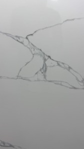 2025 hiện đại NSF chứng nhận calacatta Tủ rắn bề mặt bàn bếp Trắng xám tĩnh mạch nhân tạo thạch anh lớn phiến - Product Image 4