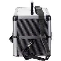 Trousse de beauté professionnelle personnalisée à roulettes avec 4 tiroirs de maquillage en aluminium avec serrures