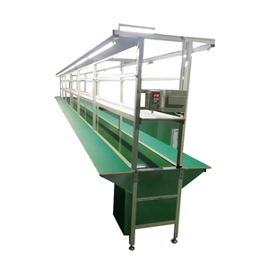 PVC Green Flat <strong>Belt</strong> <strong>Conveyor</strong> / Conveyer System for Industrial Assembly Production Line - Product Image 2