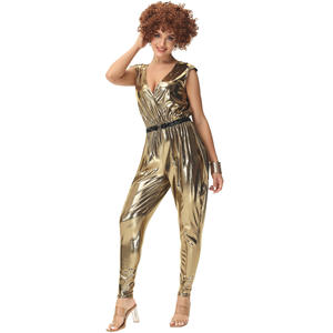 Costume européen américain rétro des années 70 <span class=keywords><strong>Disco</strong></span> Costumes d'Halloween Adultes <span class=keywords><strong>Couple</strong></span> Discothèque Chanteur Costume - Product Image 2