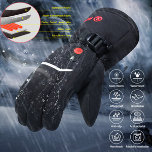 SAVIOR 7,4 V batería de litio invierno clima frío térmico guantes de esquí para hombres deportes al aire libre snowboard esquí - Product Image 4